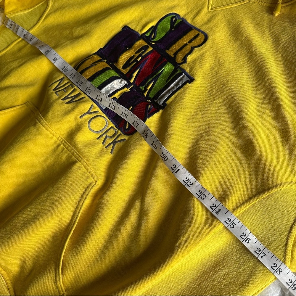 Sir Benni Miles Vintage Y2K Hip Hop Hoodie Yellow XL - Picture 10 of 16